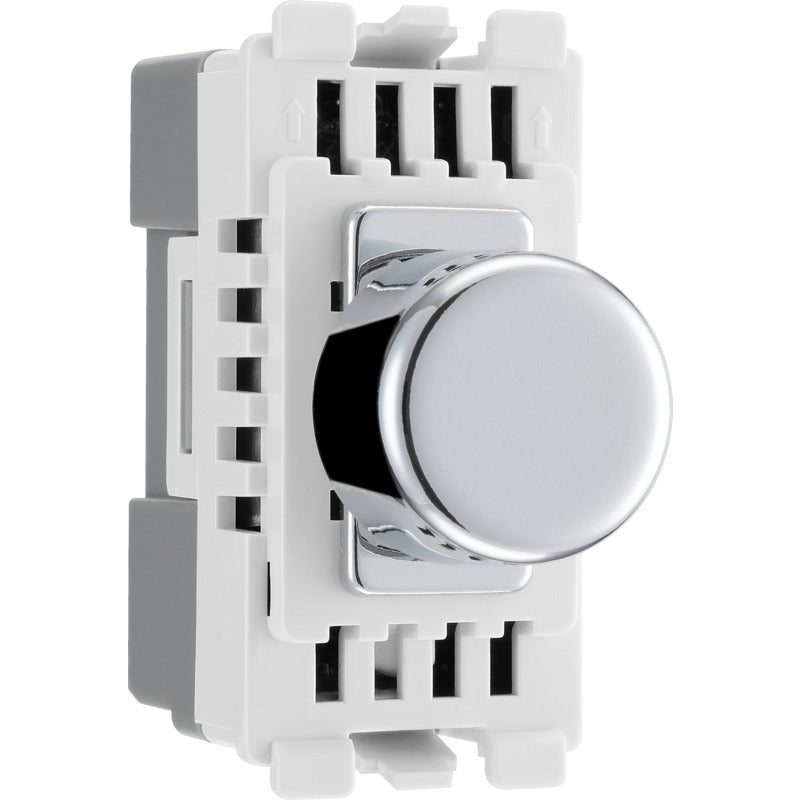 BG RPCDTR Nexus Polished Chrome Grid Dimmer 2W - BG - Falcon Electrical UK