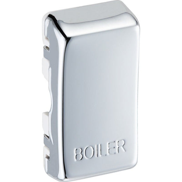 BG RRBLPC Nexus Polished Chrome Grid Switch Cover "BOILER" - BG - Falcon Electrical UK