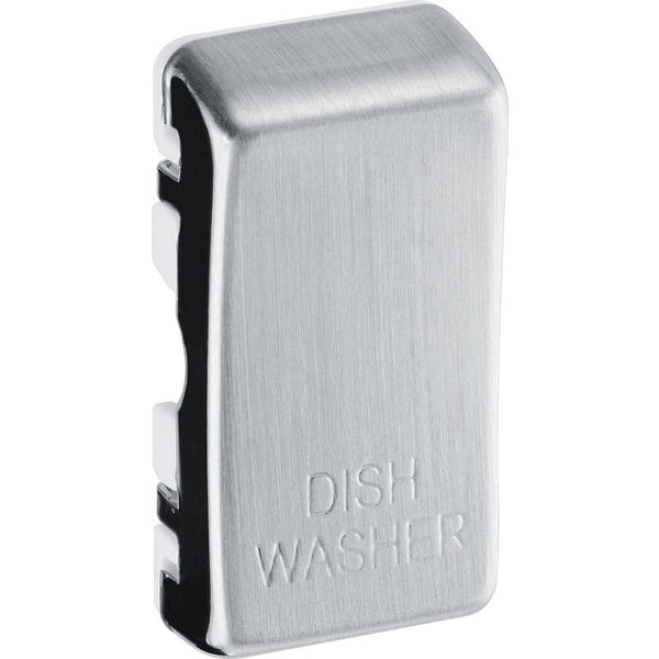 BG RRDWBS Nexus Brushed Steel Grid Switch Cover "DISH WASHER" - BG - Falcon Electrical UK