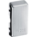 BG RRFDBS Nexus Brushed Steel Grid Switch Cover "FRIDGE" - BG - Falcon Electrical UK