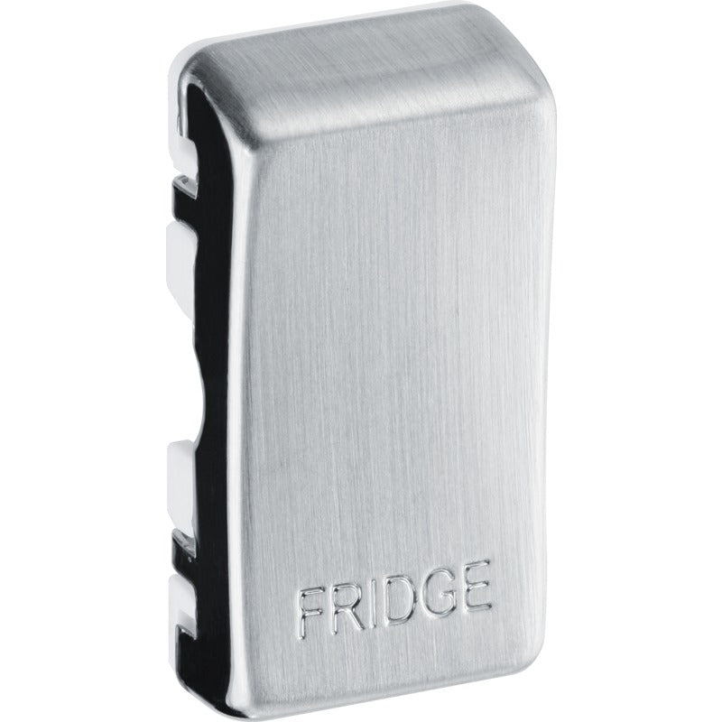 BG RRFDBS Nexus Brushed Steel Grid Switch Cover "FRIDGE" - BG - Falcon Electrical UK