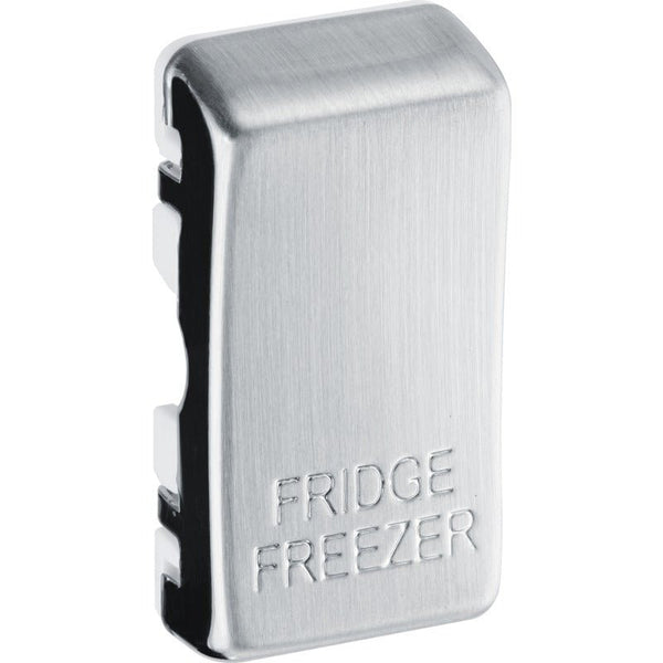 BG RRFFBS Nexus Brushed Steel Grid Switch Cover "FRIDGE FREEZER" - BG - Falcon Electrical UK