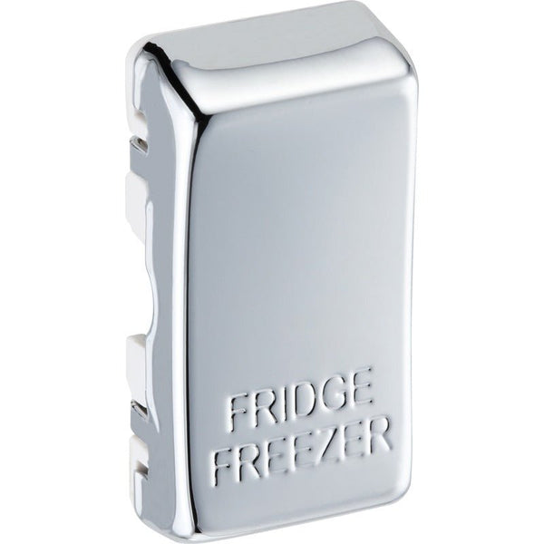 BG RRFFPC Nexus Polished Chrome Grid Switch Cover "FRIDGE FREEZER" - BG - Falcon Electrical UK