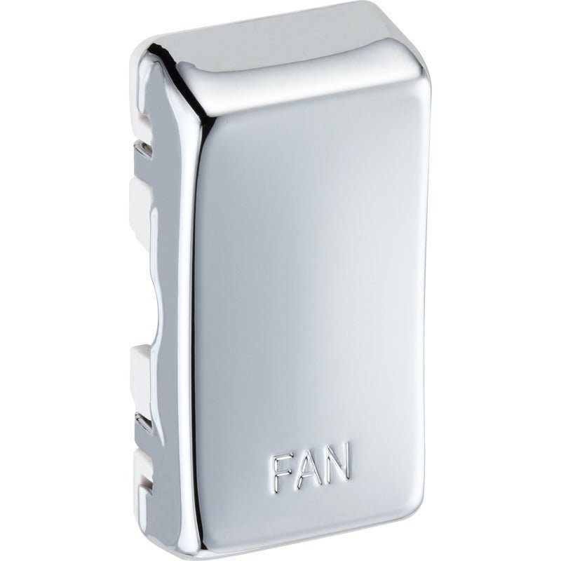 BG RRFNPC Nexus Polished Chrome Grid Switch Cover "FAN" - BG - Falcon Electrical UK