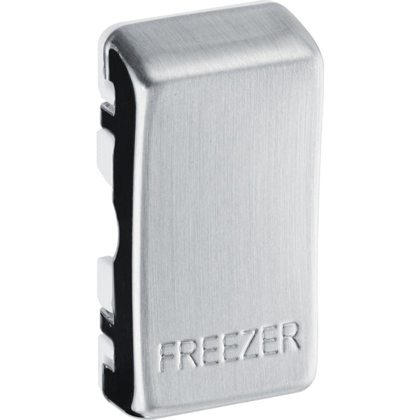 BG RRFZBS Nexus Brushed Steel Grid Switch Cover "FREEZER" - BG - Falcon Electrical UK