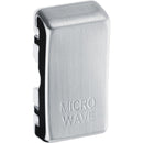 BG RRMWBS Nexus Brushed Steel Grid Switch Cover "MICROWAVE" - BG - Falcon Electrical UK