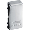 BG RRWDISBS Nexus Brushed Steel Grid Switch Cover "WASTE DISP" - BG - Falcon Electrical UK