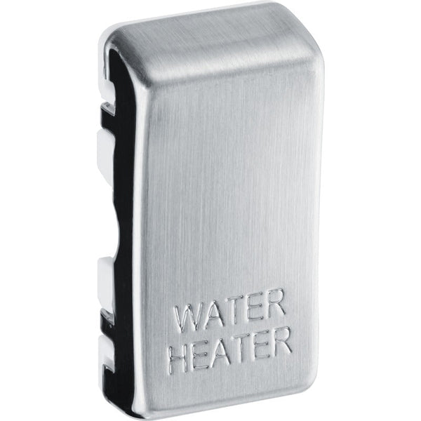 BG RRWHBS Nexus Brushed Steel Grid Switch Cover "WATER HEATER" - BG - Falcon Electrical UK