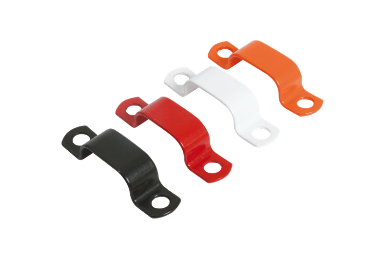 RSFJ342 18.0mm Fire-proof Cable "Saddle-Clip", Red, White & Black (Box of 50) - Mixed Supply - Falcon Electrical UK