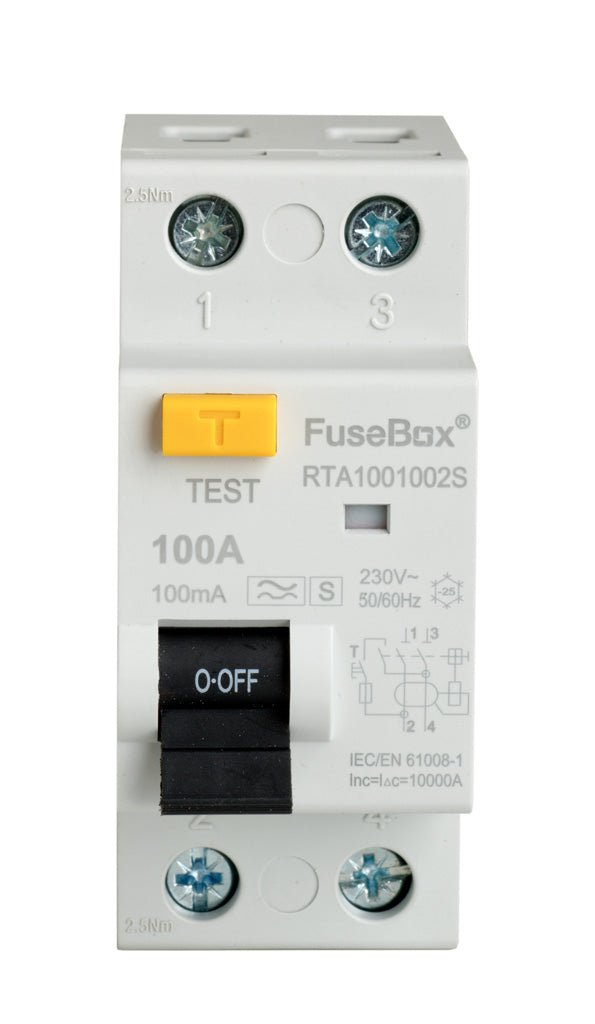 Fusebox RTA1001002S 100A 100mA Type A+S RCD - Fusebox - Falcon Electrical UK