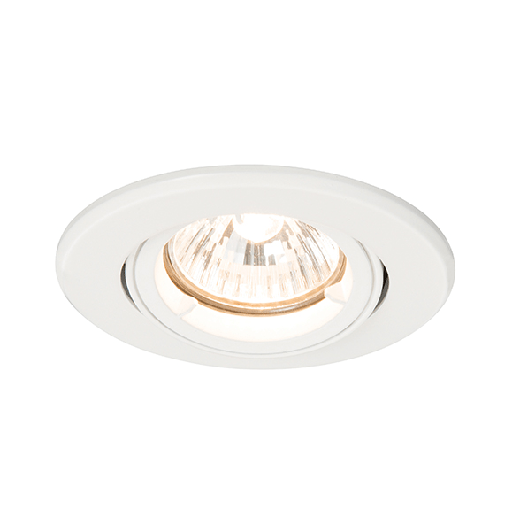 Saxby ShieldPLUS Tilt Downlight, Matt White (61060) - Saxby - Falcon Electrical UK