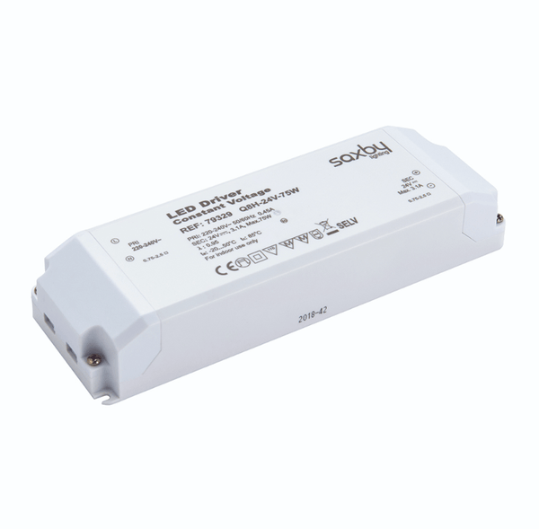 Saxby 79329 LED driver constant voltage 24V 75W - Saxby - Falcon Electrical UK