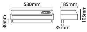 Eterna 3KW Screen Heater (SH3WH) - Eterna - Falcon Electrical UK