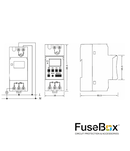 Fusebox TD1 Digital Time Clock 7 Day 1CH 150HR Reserve - Fusebox - Falcon Electrical UK