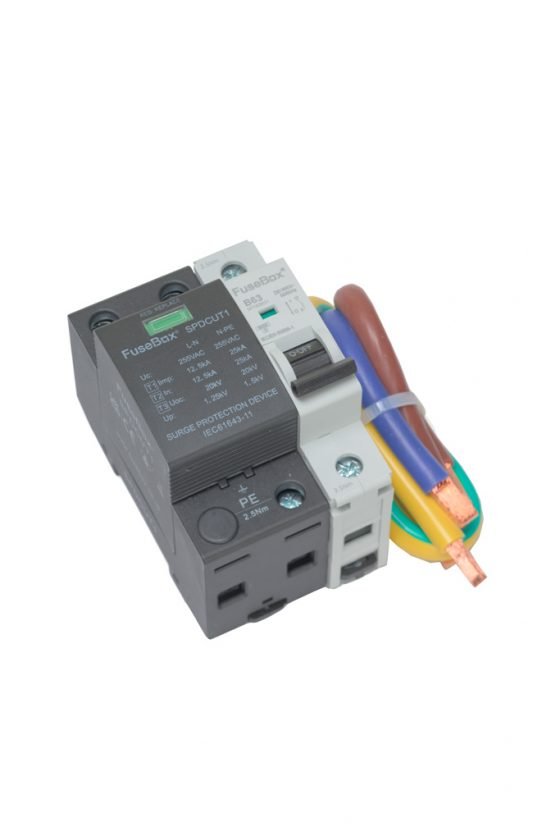 Fusebox SPDCUKITT1 T1 SPD Kit (63A MCB + 16mm² Cables) - Fusebox - Falcon Electrical UK
