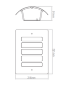 Saxby ST031F 60W Bianco 1-Light Wall Fitting - Saxby - Falcon Electrical UK