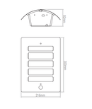 Saxby ST031FPIR 60W Bianco PIR 1-Light Wall Fitting - Saxby - Falcon Electrical UK