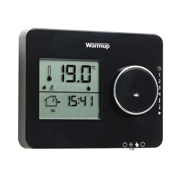 Warmup ELT-PB TEMPO Thermostat - Piano Balck - Warmup - Falcon Electrical UK