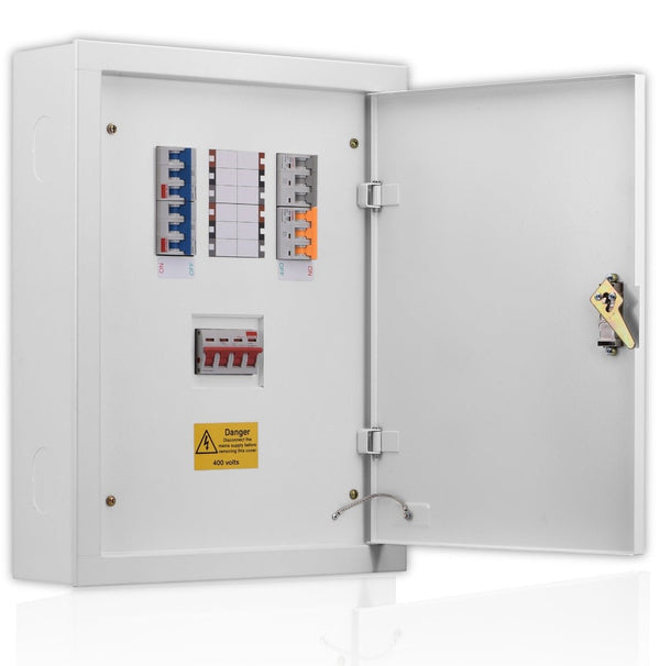 Contactum RCD Type B Distribution Board 4 TP Ways Provision for Iso- Board Rated 125A - DDB125PIR04 - Contactum - Falcon Electrical UK