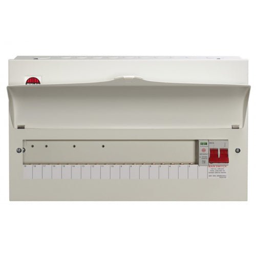 Wylex NM1806LS 18-Way Consumer Unit With 100A Main Switch and SPD - Wylex - Falcon Electrical UK