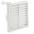 Manrose 1192G 150mm Fixed Louvre Grille - Grey - Manrose - Falcon Electrical UK