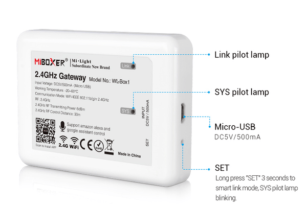 WiFi Control Box (WL-iBOX1) - Vistalux - Falcon Electrical UK