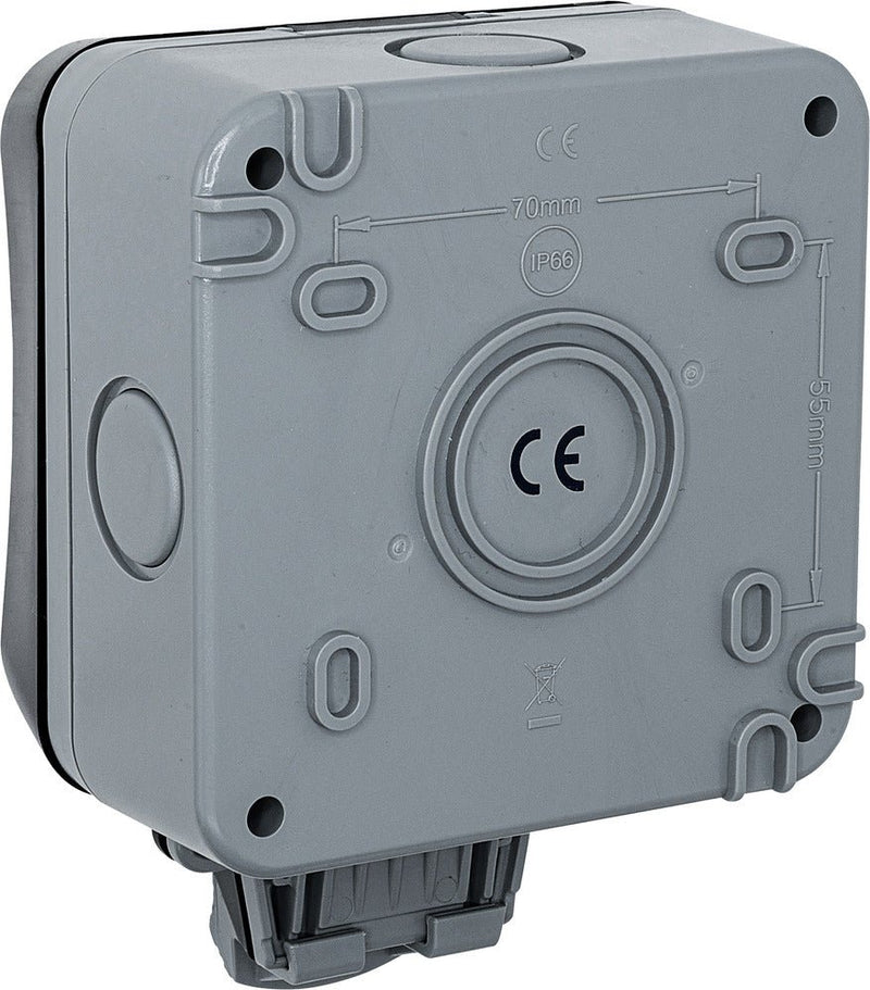 BG WP1GEC Nexus Storm IP66 Single Empty Weatherproof Enclosure - BG - Falcon Electrical UK