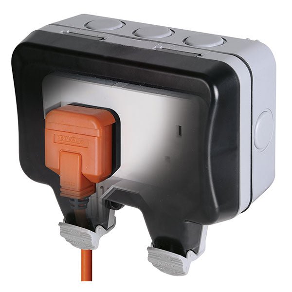 BG WP24 Nexus Storm Weatherproof Double 13A DP Unswitched Socket - BG - Falcon Electrical UK