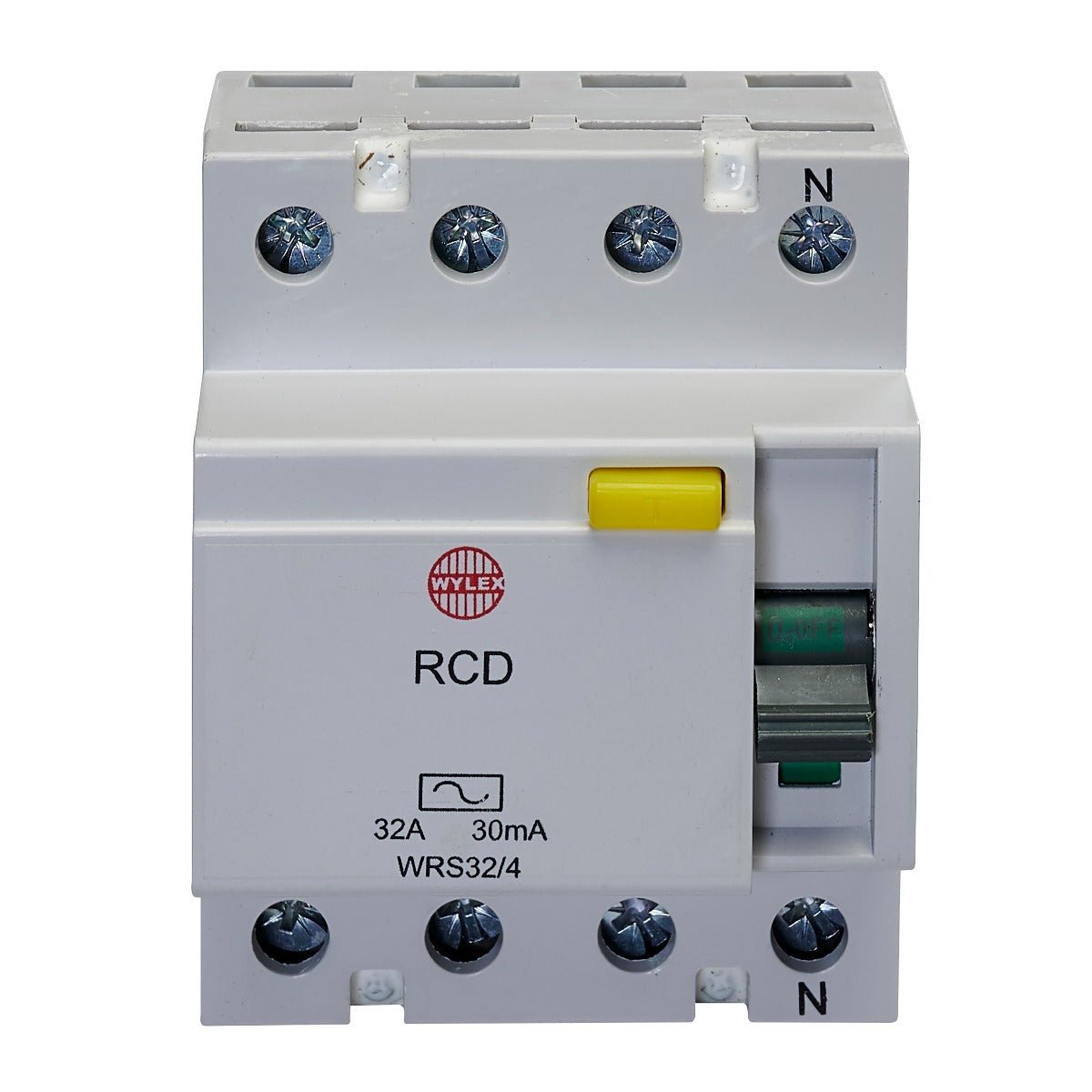 4 Pole Rcd Wylex WRS32-4 Four-Pole Type AC 32A 30mA RCD - Wylex - Falcon Electrical UK